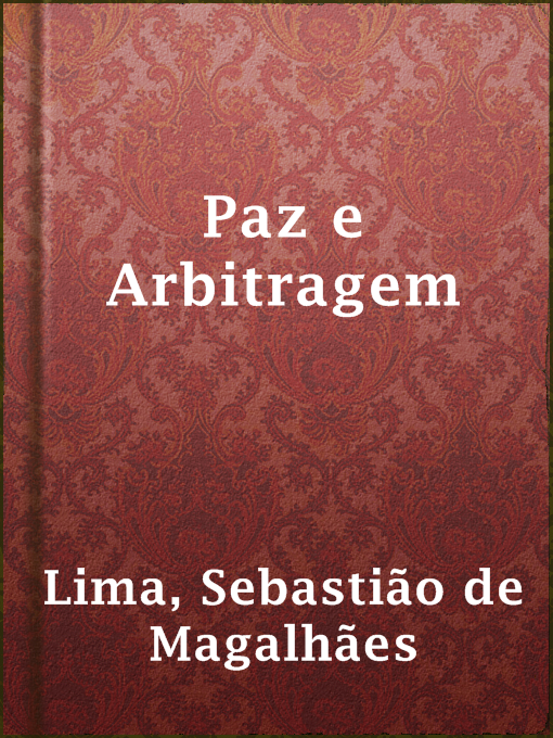 Cover image for Paz e Arbitragem